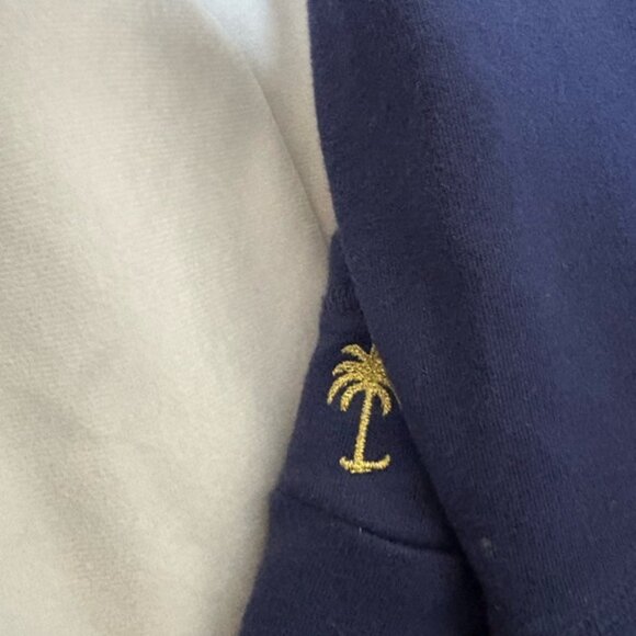 Lilly Pulitzer Womens XS Navy Blue Full Zip Sweatshirt Comfort Basic Lounge - Picture 2 of 3